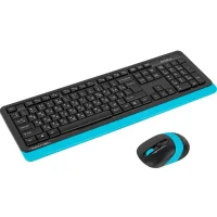 Комплект клавиатура + мышь A4Tech Fstyler FG1010 (черный/синий) фото 1